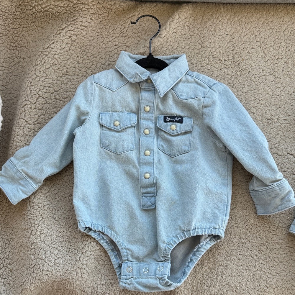 Wrangler Baby Blue Denim Bodysuit
